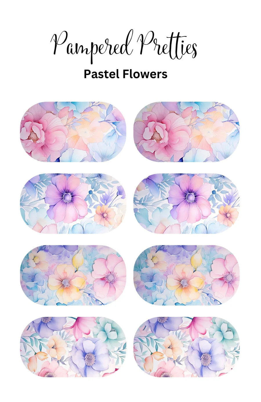 Pastel Flowers Decal