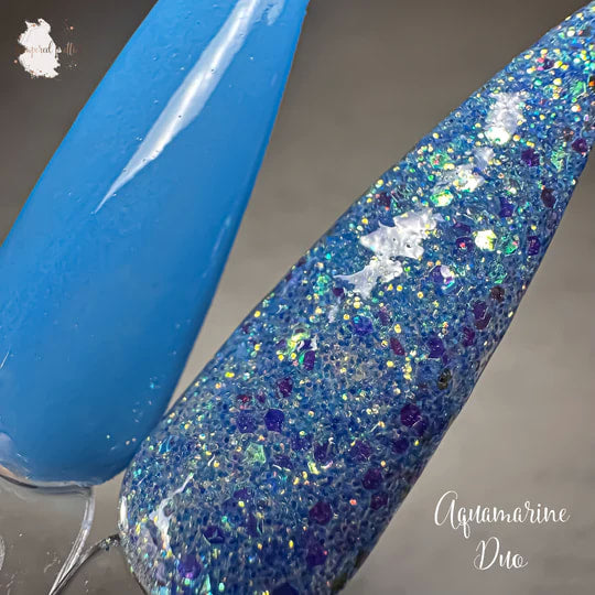 March Aquamarine Birthday Duo