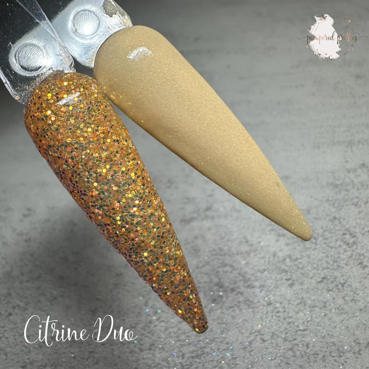 November Birthday Citrine Duo
