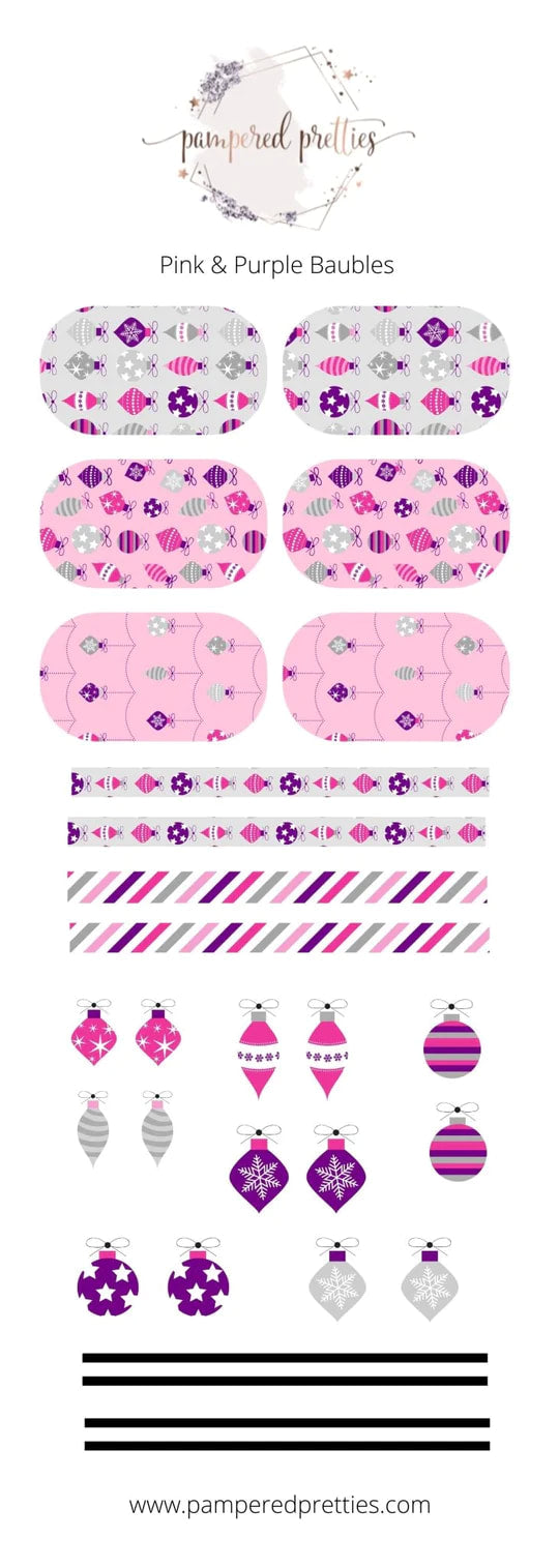 Pink & Purple Baubles
