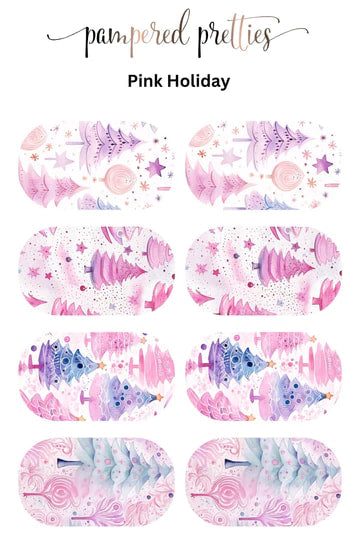 Pink Holiday Decals