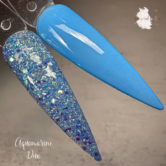 March Aquamarine Birthday Duo